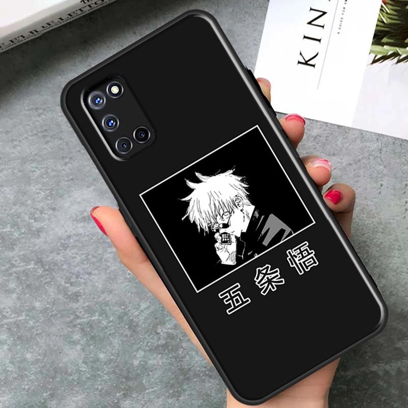 

Чехол с аниме Jujutsu Kaisen Gojo Satoru для OPPO Reno 5 Lite 2Z 2F A15 A52 A72 A92 A83 A54 A74 A94 A5 A9 A31 A53S 2020, чехол OPPO Reno5 Lite