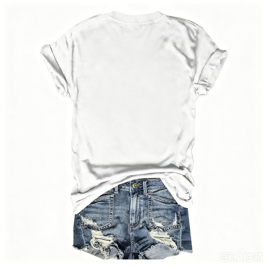Women's Casual Letter Print Short Sleeve T-Shirt for Everyday Wear