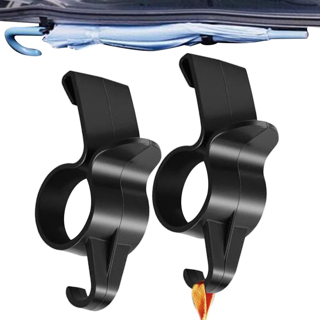 2pcs Car Umbrella Holder Car Trunk Hook Vehicle Storage Bag Hanger High Load-Bearing Umbrella Hook Auto Accessories
