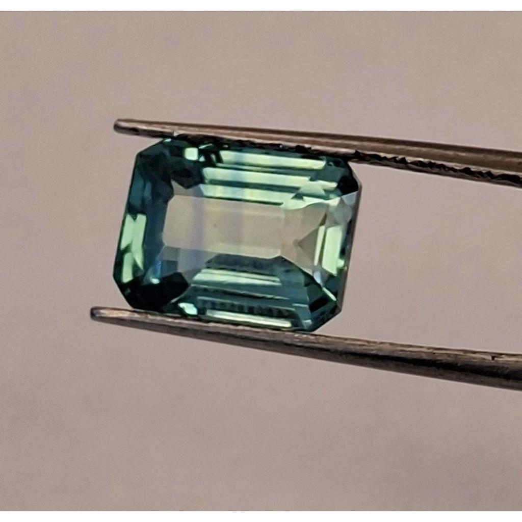 6-8 Ct Natural Green Paraiba Tourmaline Shape Emerald Cut Stunning Gemstone