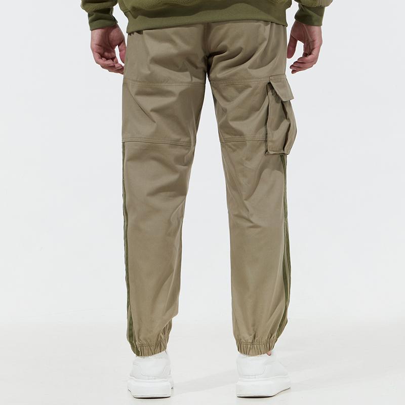 Adidas Neo Tapered Casual Pants With Side Pockets Men Bottoms Olive-Green H45172