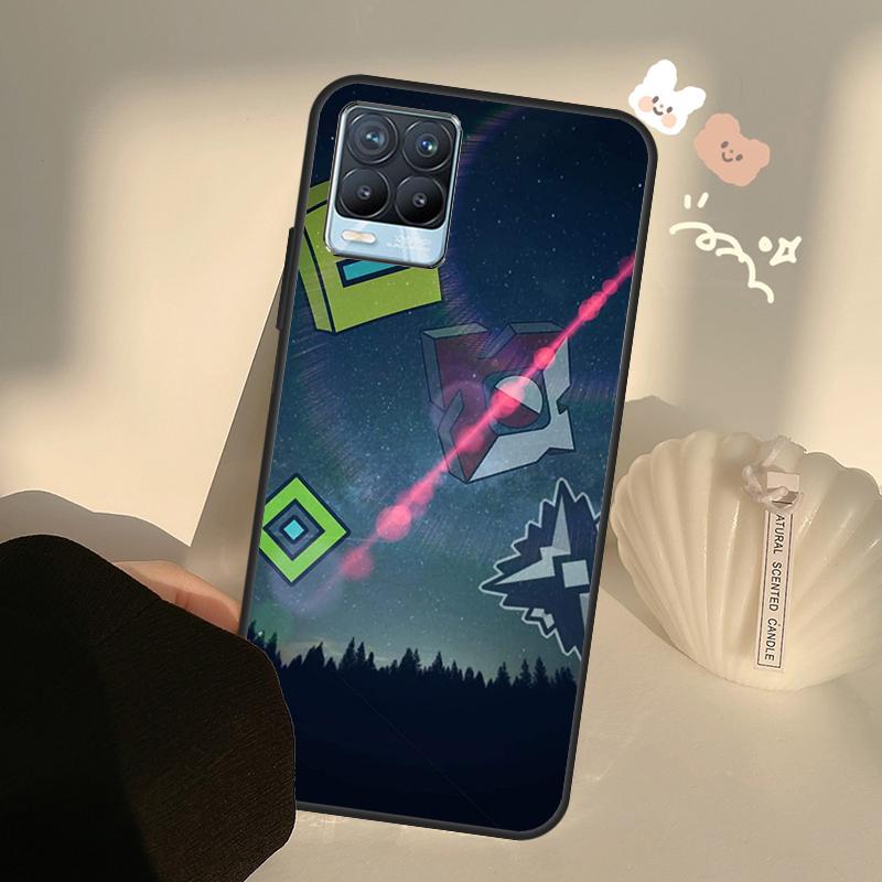Geometry Dash para Realme 8 9 Pro Plus GT Neo 2 GT Master 9i 8i capa de telefone para OnePlus 9 10 Pro 9R Nord2