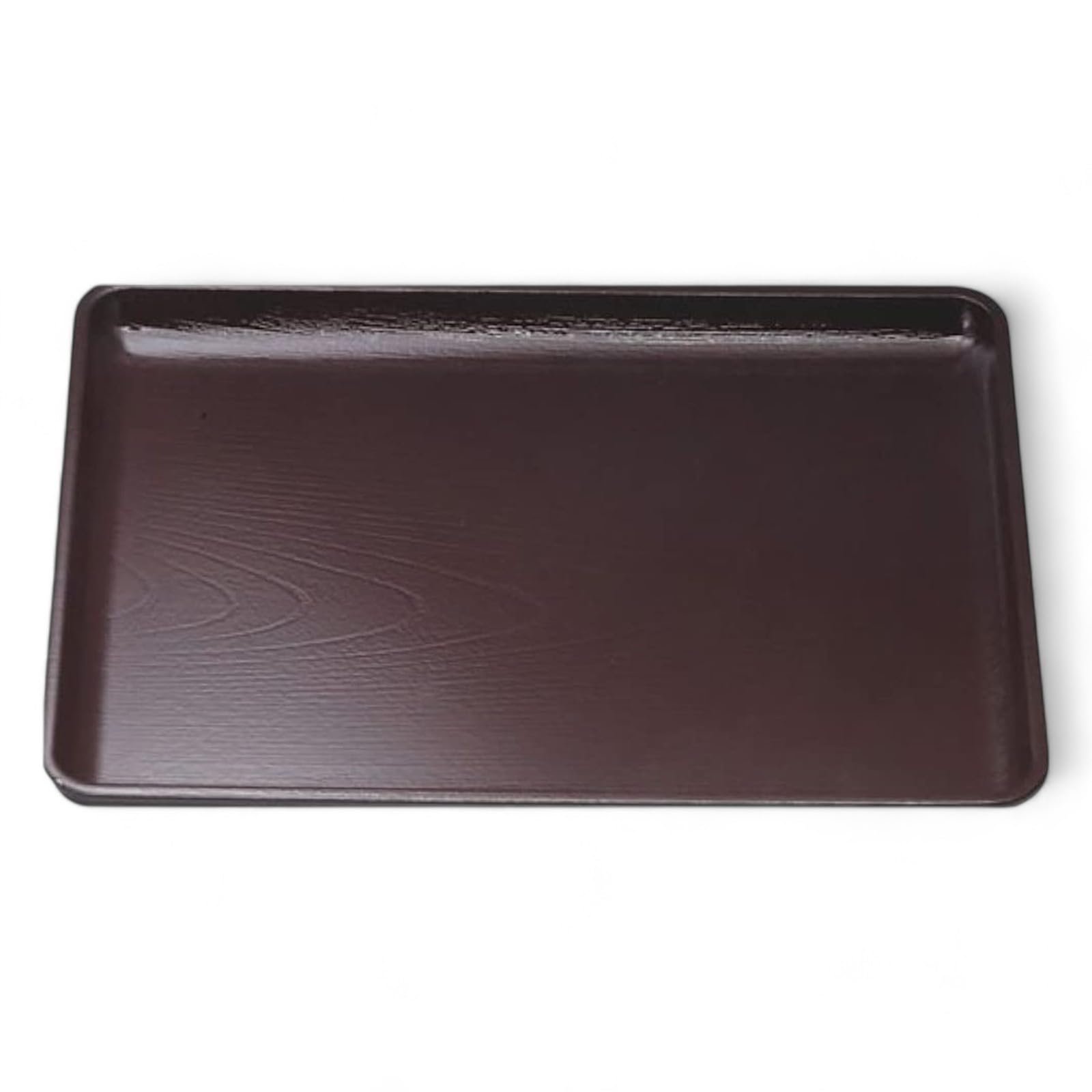 

New Size 2 Zelkova Kaiseki Tray Shintame Lacquerware Made in Japan J-kitchens (Tray) (ABS Resin), Non-Slip, 37cm,