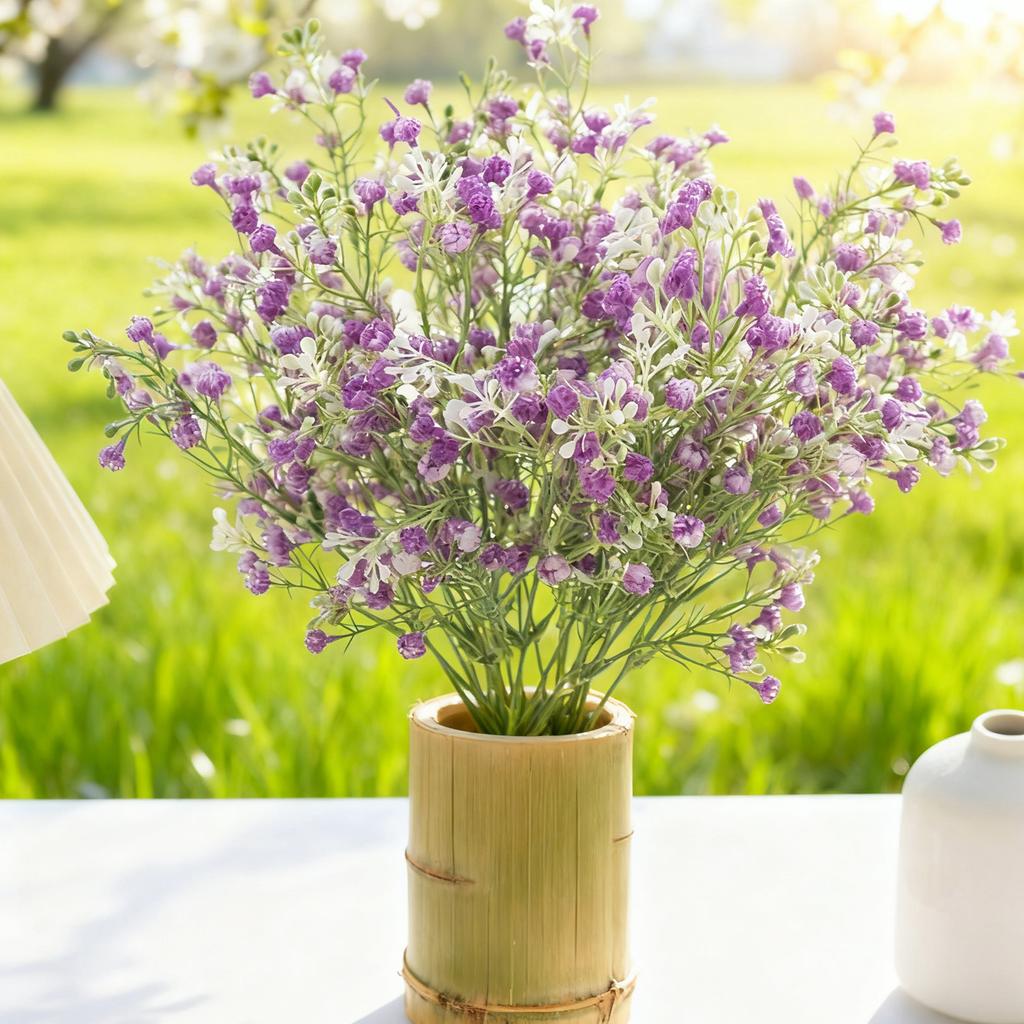 Artificial Flower Plants Gypsophila Festival Wedding Bridal Bouquet Home Room Table Outdoor Fake Vase Garden Diy Gift Prop Decor