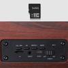 Wooden Soundbar Bluetooth Speaker Music Acoustic System 20W HIFI Stereo Music Surround LED Display Outdoor Speaker With FM Radio