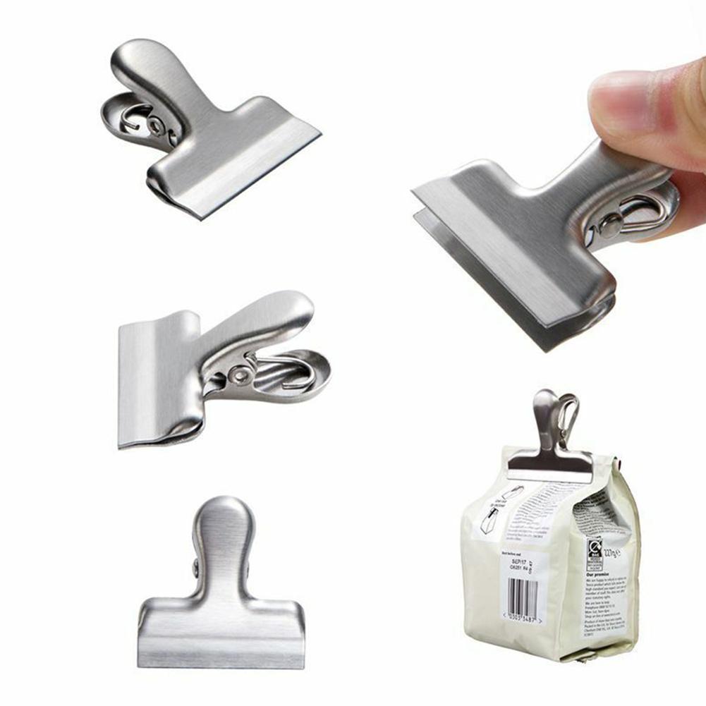 Clips Food Sealing Paper Clamps Quick Clamping Silver