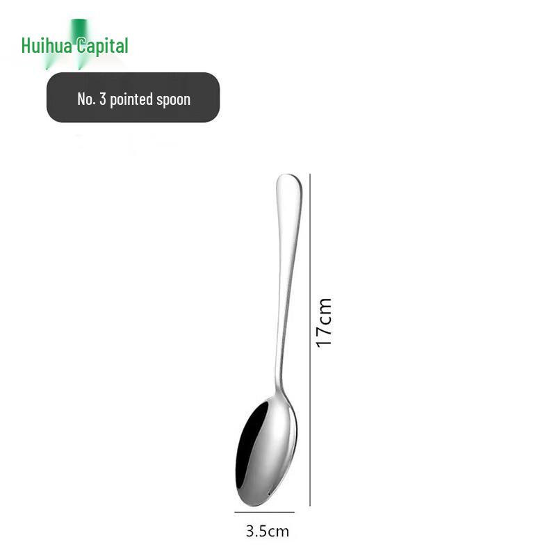 HUIHUADU 304 Stainless Steel Dessert Spoons, 6-Piece Set