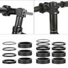 7/9Pcs Carbon Fiber Bicycles Headset Washer Road Bike Stem Headset Spacers 28.6MM Bike Front Fork Stem Washer Enduring