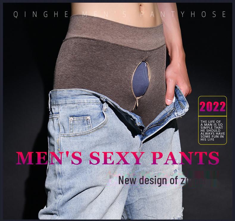 Qinghe 2022 Herren Warme Hose mit Reißverschluss: Stilvoll, sexy und funktional.