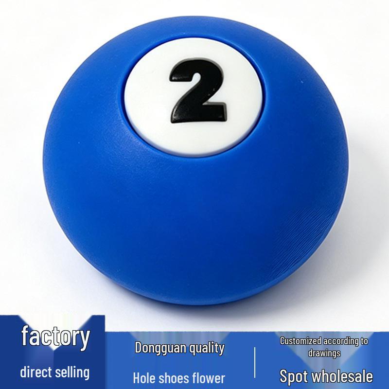 Cool PVC Billiard Series Shoe Flower Buckles – Versatile Shoe Decorations