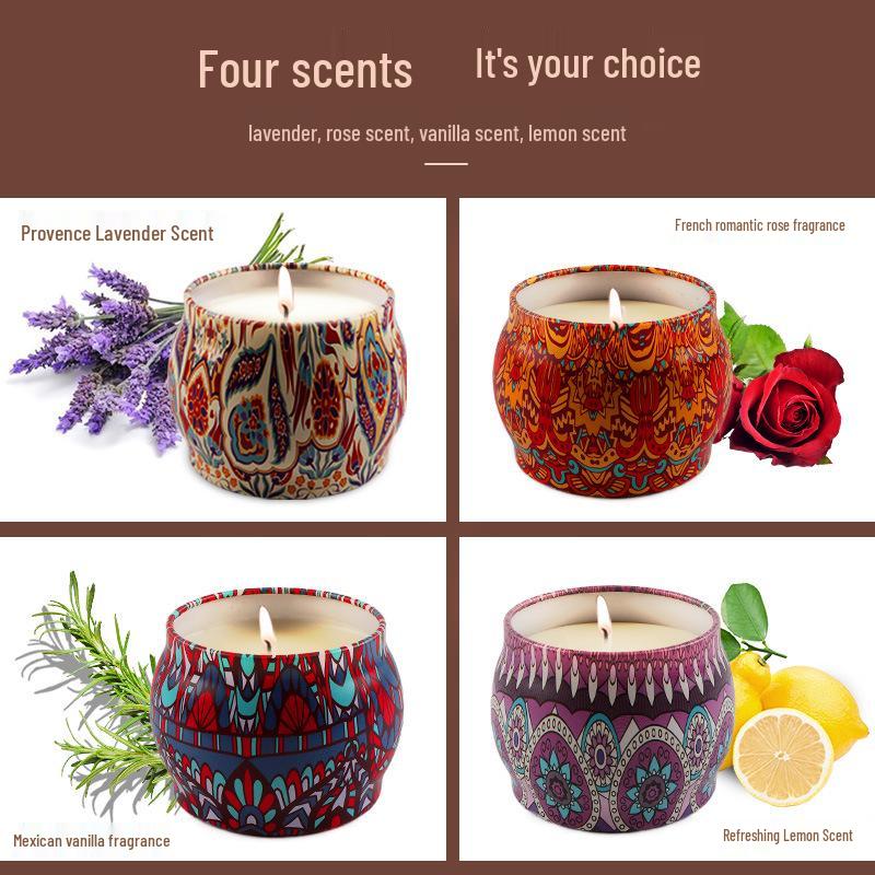 Halloween Scented Soy Wax Candle Gift Set - Indoor Fragrance Party Favors