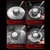 Long Lasting Scrub Brush Stainless Steel Pot Cleaning Brush, with Ergonomic Handle, Heavy Tool Duty Kitchen Scrubbing for Pans Grill Dishes Sturdy
