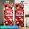 2pcs Have Festive Atmosphere Printed Curtain for Christmas Home Decor - Rod Pocket Window Treatment for Bedroom,Office,Kitchen