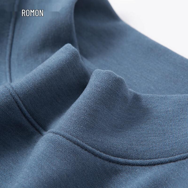 Romon Men's Fleece-Lined Wool Blend Long-Sleeve Base Layer T-Shirt