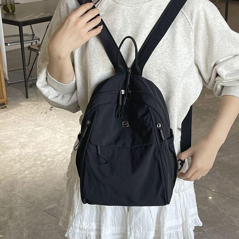 

Lightweight Oxford Cloth Backpack: Fashionable, Spacious & Versatile Schoolbag чёрный