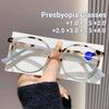 Fashion Transparent Lenses Hyperopia Glasses Colorful Frames Reading Glasses Anti-Blue Light High Definition Presbyopia Goggles