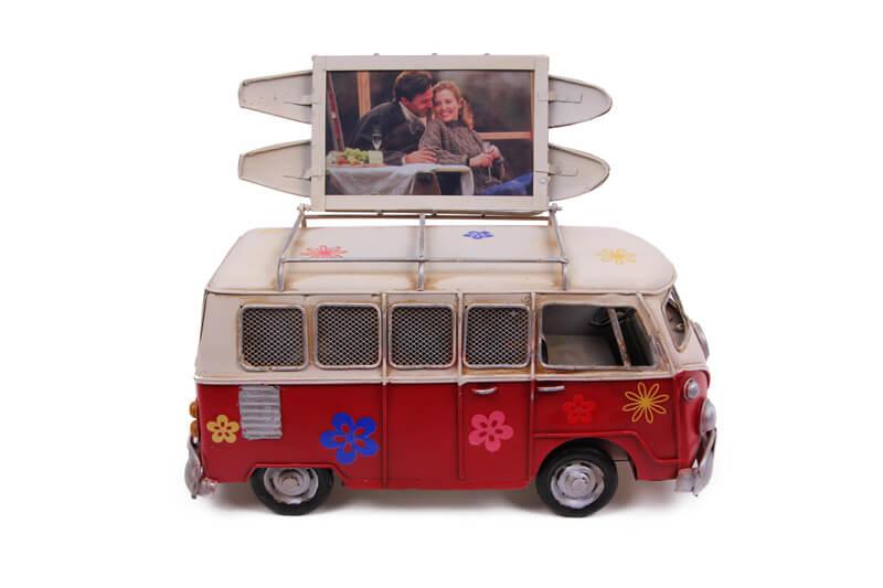 

Декоративный металлический микроавтобус с рамой и копилкой