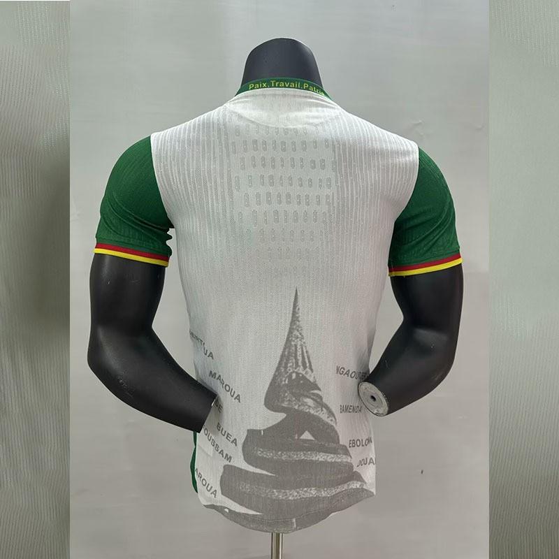Herren Kamerun '' WM Auswärtsfußballtrikot Kurzarm Bambusfaser Funktionsshirt