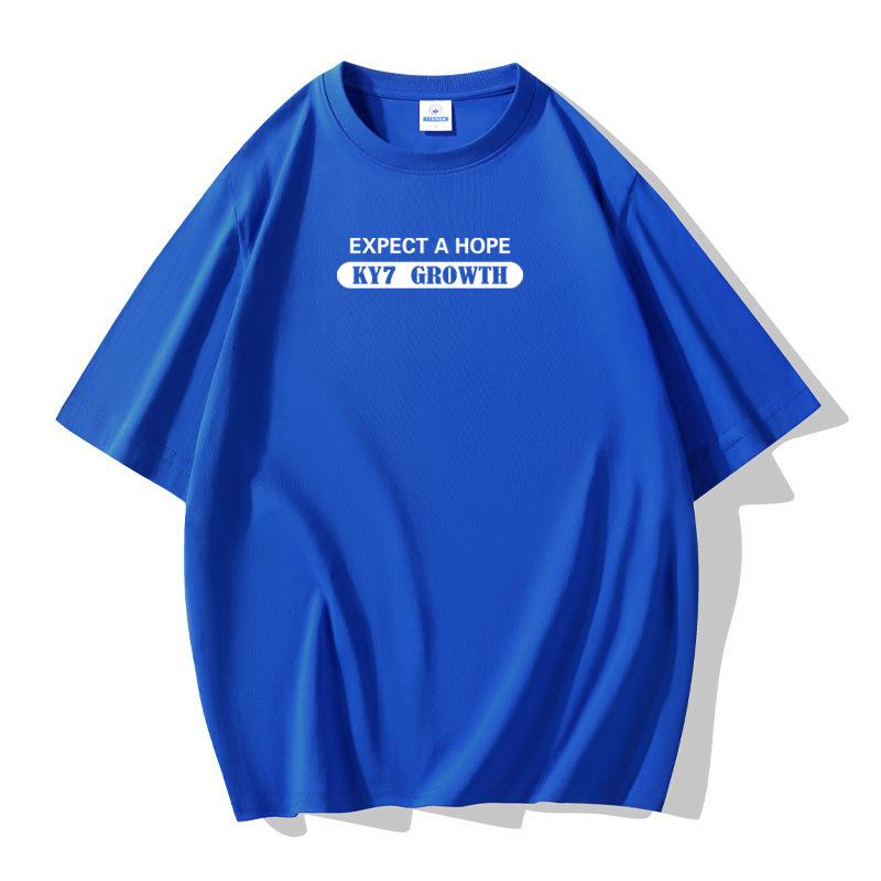 

9 цветов, модная мужская свободная футболка с короткими рукавами, 100% хлопок, повседневная футболка большого размера S синий