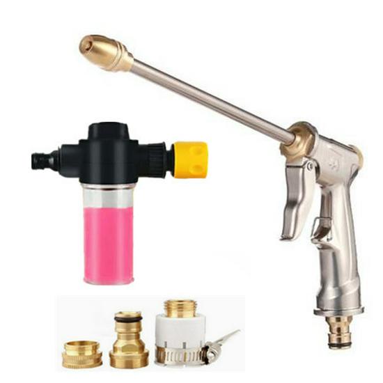Ugello in metallo ad alta pressione per autolavaggio: Potente Pistola ad Acqua Multifunzione con Grande Volume per una Pulizia Efficiente.