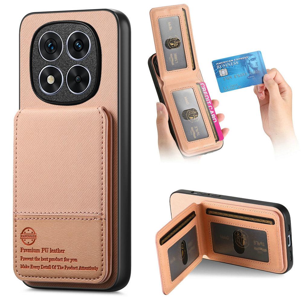 Handyhülle für Xiaomi Redmi Note 14 15 Pro Plus RFID Leder Kartenrückseite Mi Telefon Redmi 15c 14c Note 15 14 Pro+ Brieftaschen-Hülle