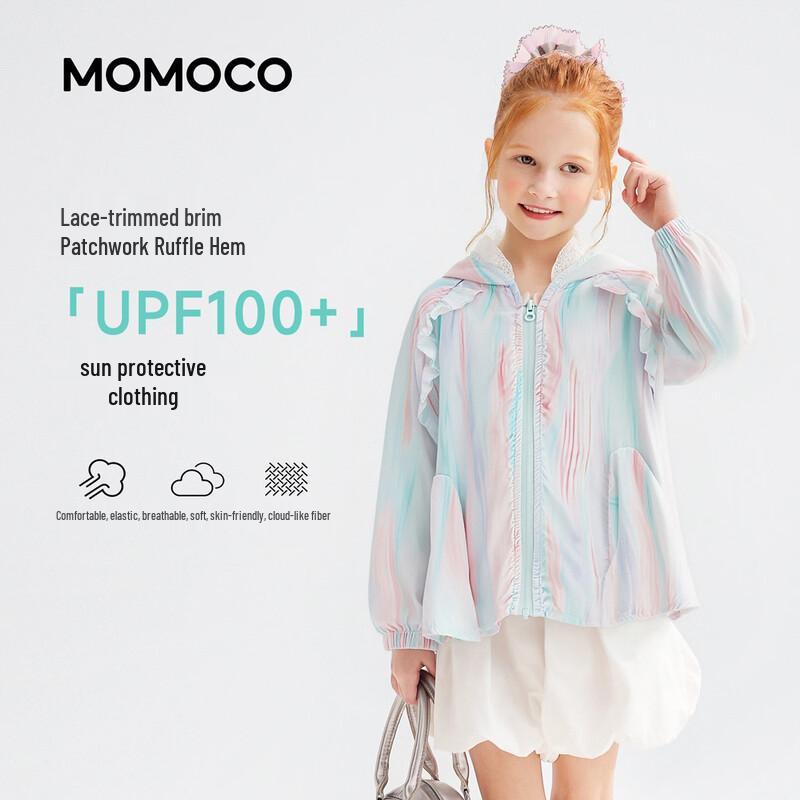 

Летняя стильная солнцезащитная куртка для девочек MOMOCO 90