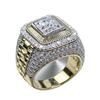Trendy HipHop Diamond Ring for Men - European American Street Style Fashion Accessory