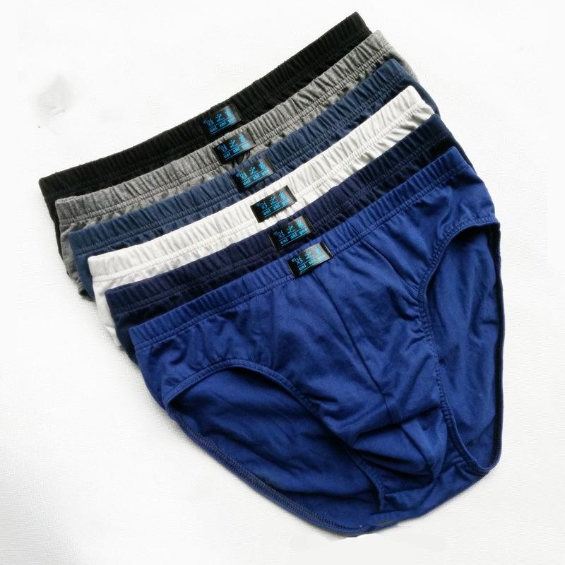 Herren Mid-Waist Baumwoll-Slips für mittleres und älteres Alter - Groß, Lockere Passform