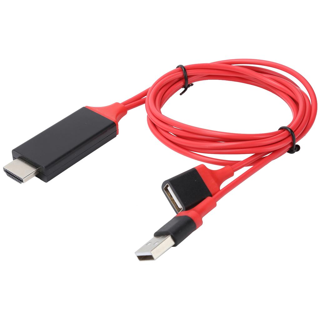 1080p TypeC Mobile Phone to HD Multimedia Interface Cable USB Adapter for    (Red )