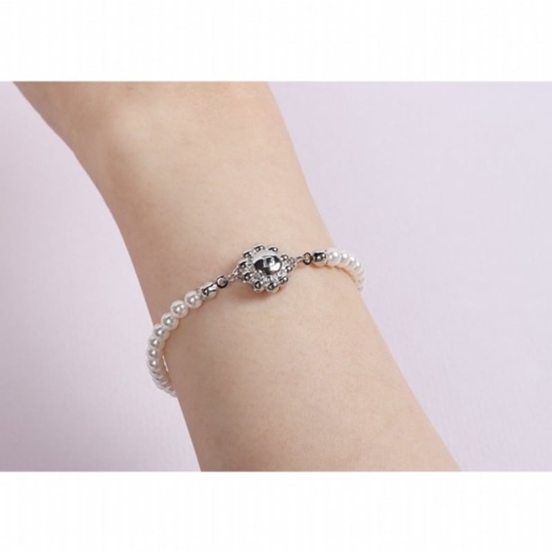Dana Burton [Magnetic One-Touch] Ballerina Bracelet_4mm Pearl