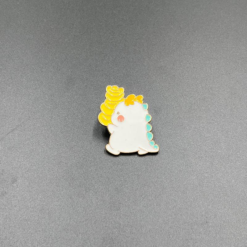 Creative Alloy Animal Brooch: Versatile Little Dinosaur and Fox Accessories for Clothing, Shoes, and Bags