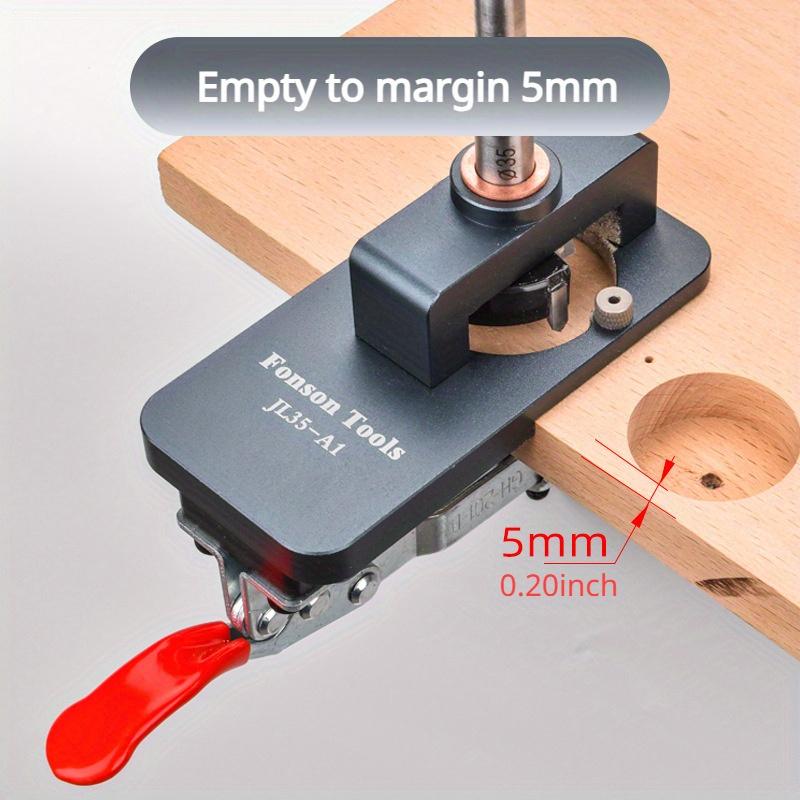 Woodworking 35mm Hole Opener Hinge Opener Door Cabinets Hinge Locator Wood Work Hole Drilling Guide Locator