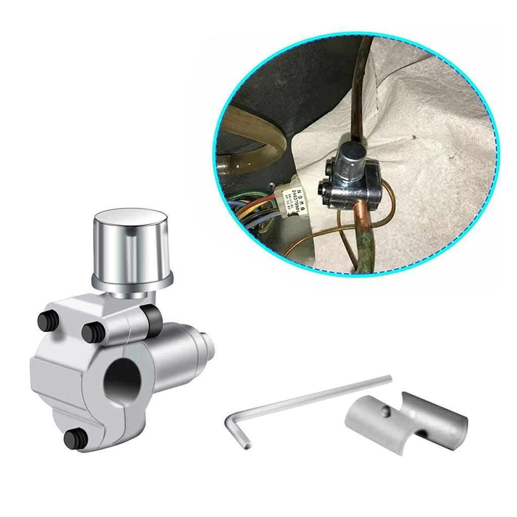 Car Air Conditioner Refills Needle Valves Charging Solution Metal Piercing Valves  Tool for R134a Maintenance