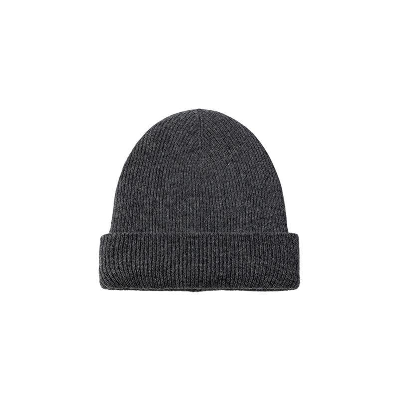 Premium Korean-Style Women's 100% Wool Knit Hat, Thickened for Warmth, Perfect for Autumn and Winter
