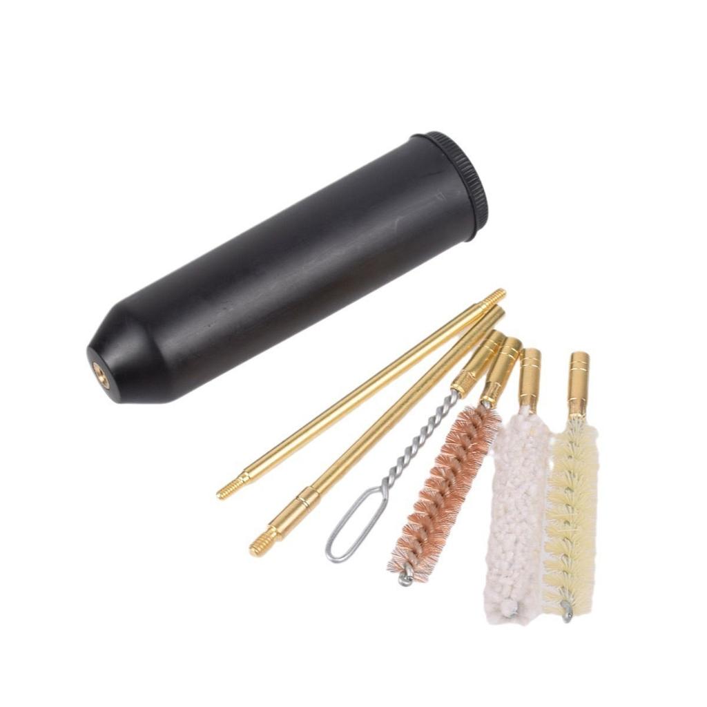 7pcs/set Professional Gun Cleaning Kit Hand Gun Rod Brush Hunting Gun Bore Gleaning Tools Multipurpose 9mm Pocket Size Pistol.