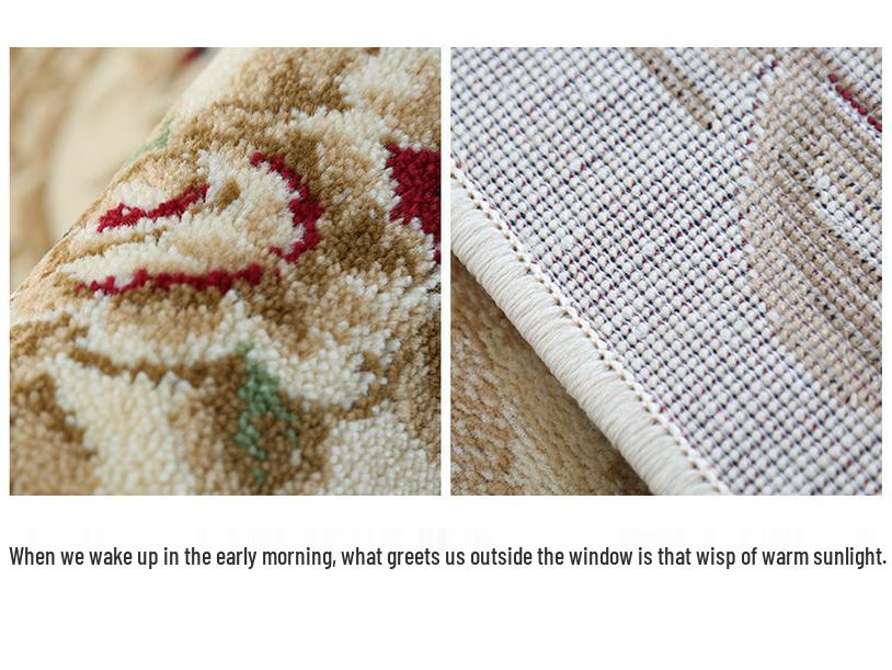 Nordic-Style Persian Ethnic Area Rug for Living Room: Soft Sofa & Coffee Table Pad