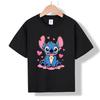 MC-38 MINISO 2026 Summer New Printed Cotton Round Neck T-shirt for Children Aged 1-16, Boys and Girls