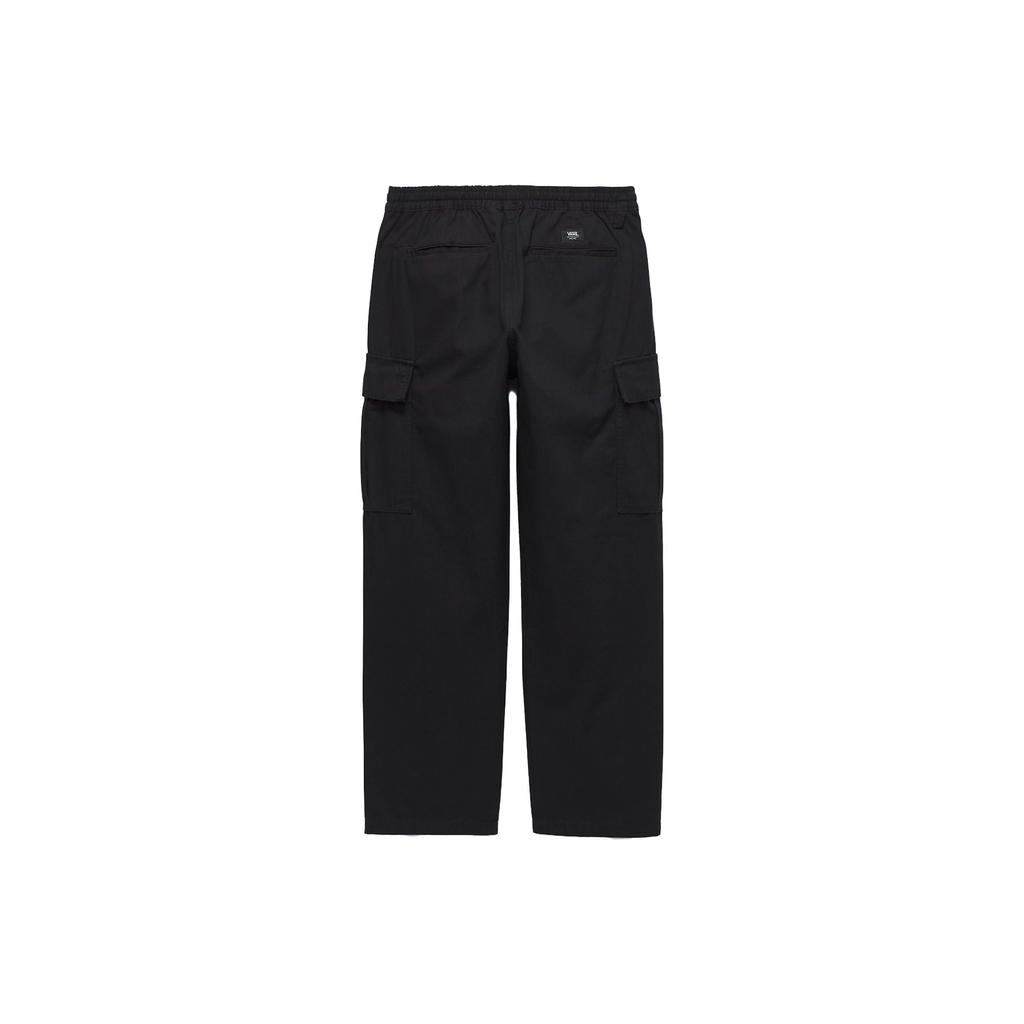 Vans Solid Color Loose Straight Leg Cargo Pants Unisex Pants Black VN0005Z1BLK