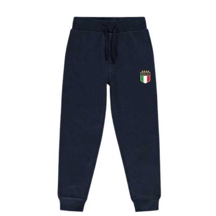Survêtement enfant Italie - Ensemble Sweat à Capuche bleu royal et Pantalon - Bleu royal