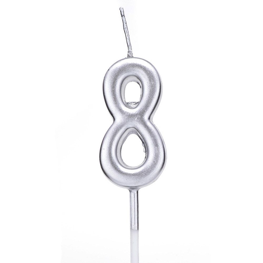 1 PC 0-9 Party Supplies Ornaments Cupcake Decor Cake Topper Number Candles Happy Birthday