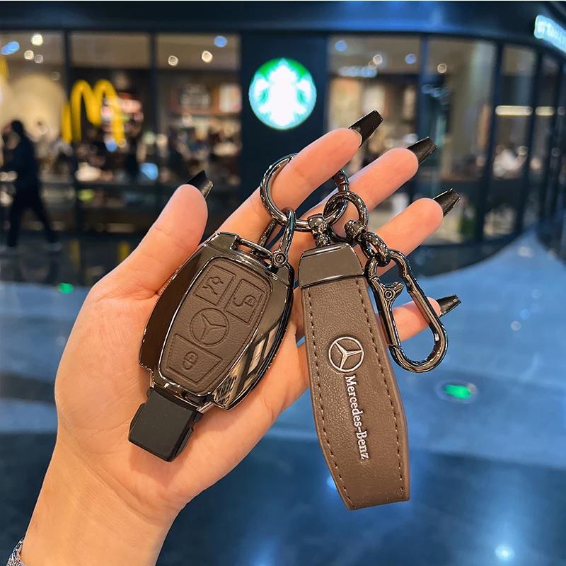Kuvi Car Key Shell Fob Cover For Mercedes Benz A B C E S Class W204 W205 W212 W213 W176 GLC MAYBACH Keyless Soft Case qi1