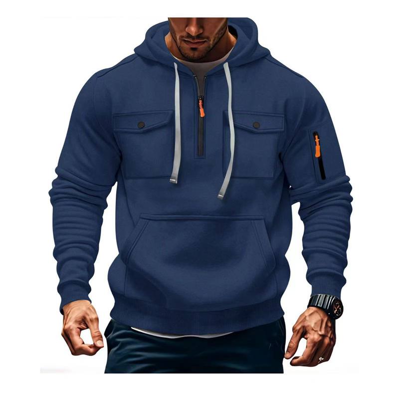 Hoodie Pullover Casual Sports Long Sleeve Sweater Loose Men Clothing