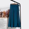 Summer Design One Piece Skitts Women High Waist Elegant Lace Up Chiffon Skirt Solid Color Thin Mid Length A-line Fallas