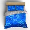 Blue Starry Night Bedding Set Bedding Duvet Cover Set Duvet Cover Pillowcases  (1 * Duvet Cover 2 * Pillowcases, Without Duvet Insert)