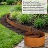 Landscape Edging Weatherproof Protective Cuttable Steel Lawn Edging and Landscape Border for Indoor Greenhouse Yard Patio Lawn