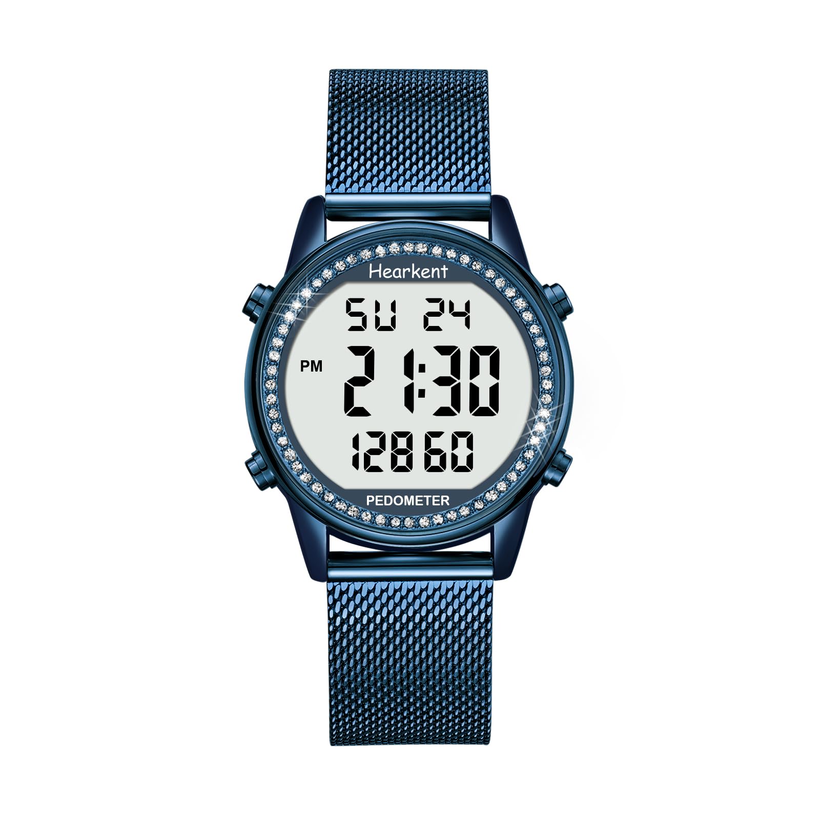 

Шагомер Hearkent, Шаги, Часовой, Большой цифровой, Бесконечно регулируемый ремешок, Женские часы, Водонепроницаемые, Подсветка, Подсчет, Расстояние, Калории, Обратный отсчет,