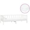 Vidaxl Daybed with Mattress, 90X200 Cm, White, Pine Wood