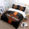 """Harley Davidson Black Bedding""" Biancheria da letto Copripiumino Set Copripiumino Federe (1 * Copripiumino 2 * Federe, senza piumino)