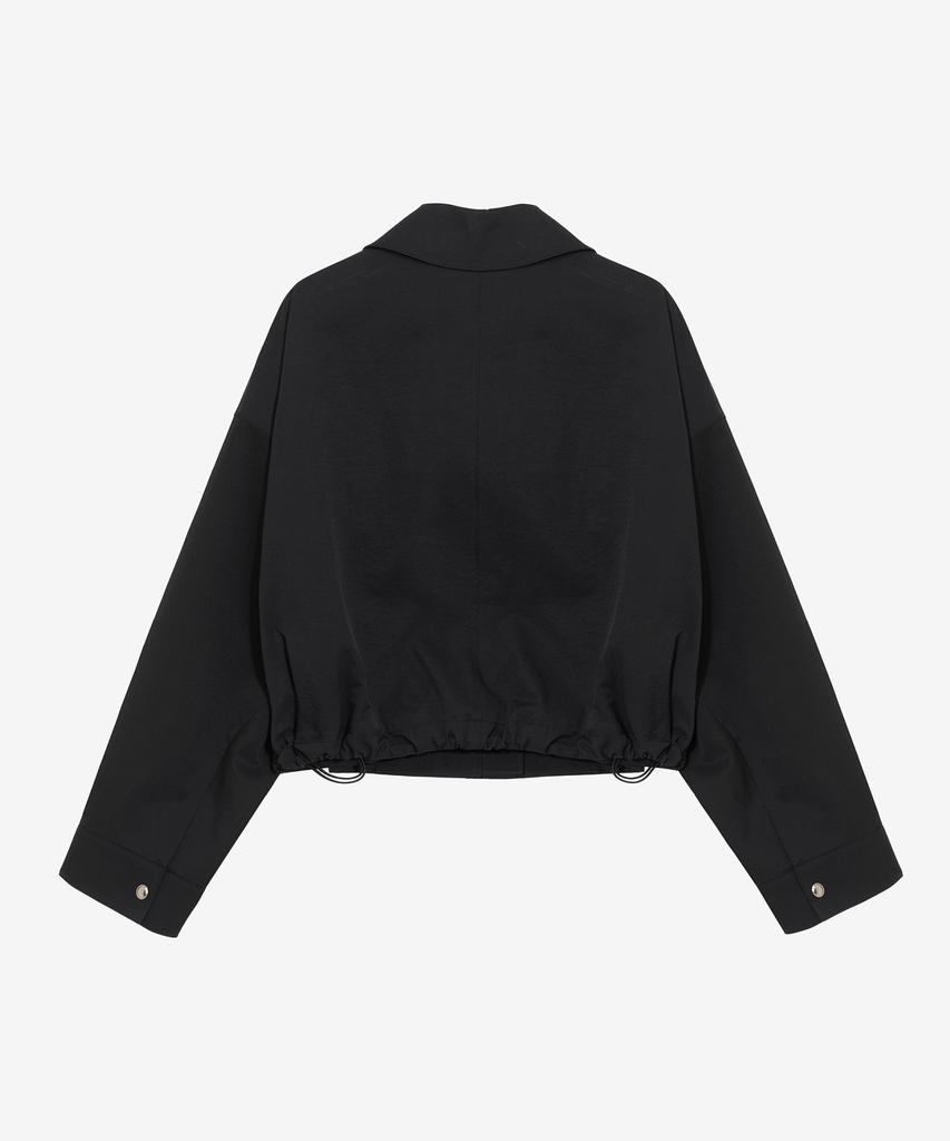 Mind Bridge Women [W] Crop Zip-Up Trucker Jacket - 2 Colors
