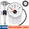 0~190ohms Tanks Sensor + 2"52mm Water Level Pointer Gauge With Red Backlight 100-500MM Water Level SENSOR  for Car Boat RV 9-32V
